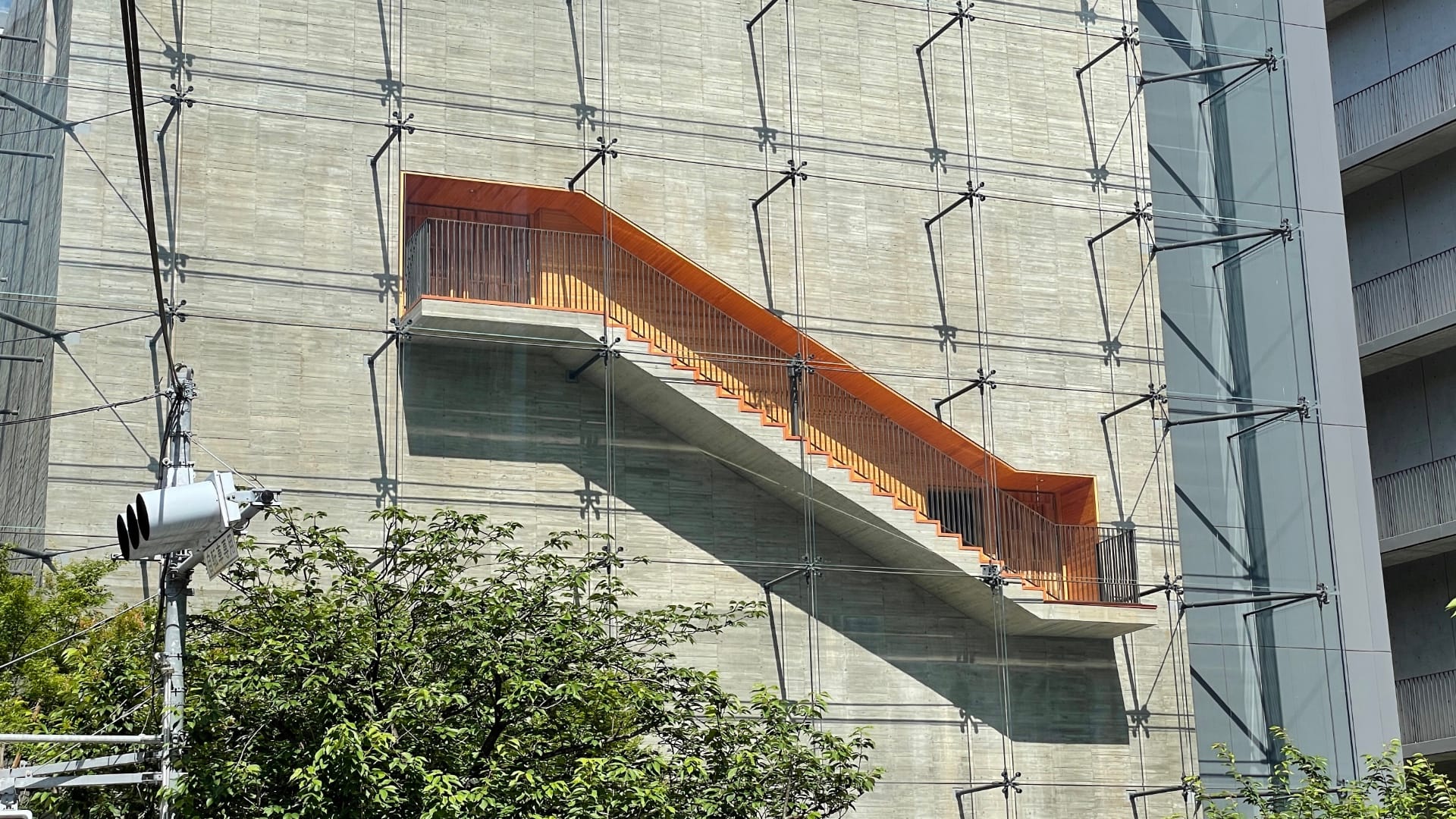 Ein Blickfang: Die Aussentreppe