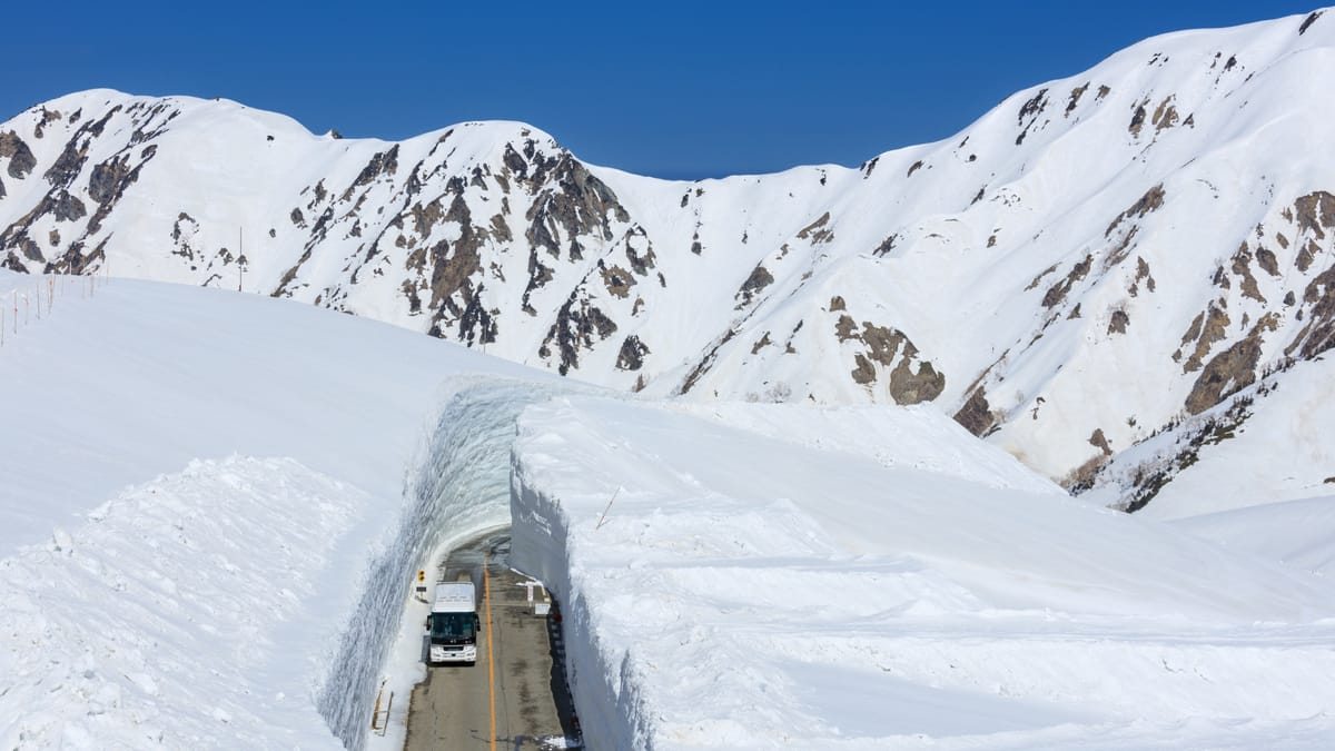 Die Schneewände von Tateyama