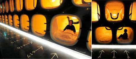 Designobjekt Kapselhotels