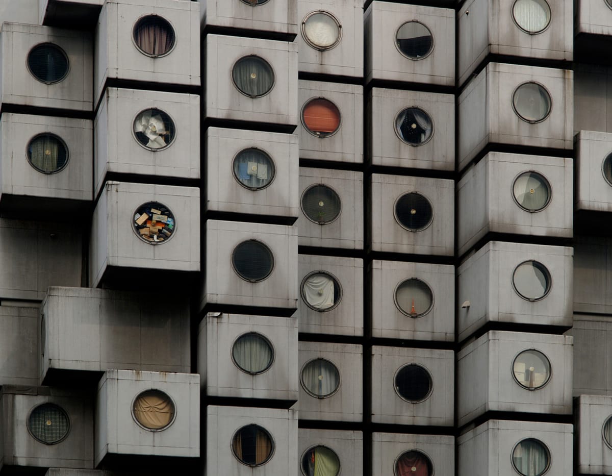 Der Nagakin Capsule Tower in Tokio.