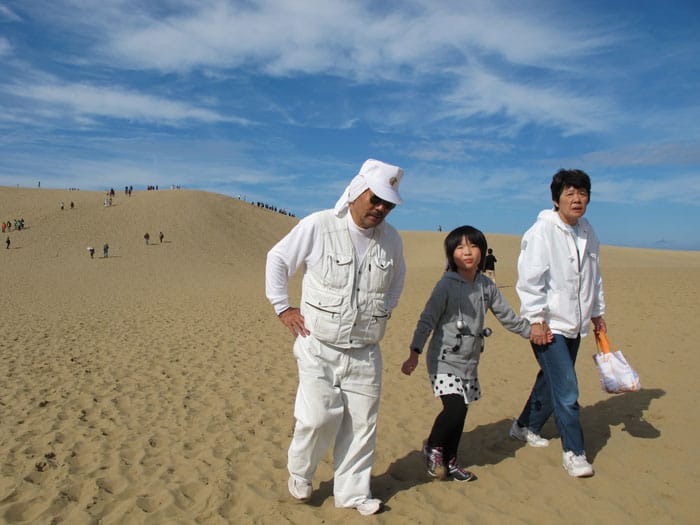 In den Sanddünen von Tottori.