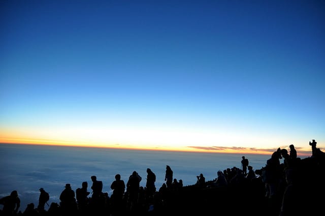 Der Preis für die Fuji-Besteigung