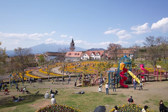 Fast wie in der Schweiz: Das Heidi-Dorf in der Präfektur Yamanashi.