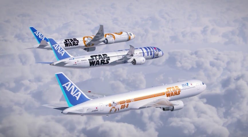 Die Star-Wars-Flotte von ANA