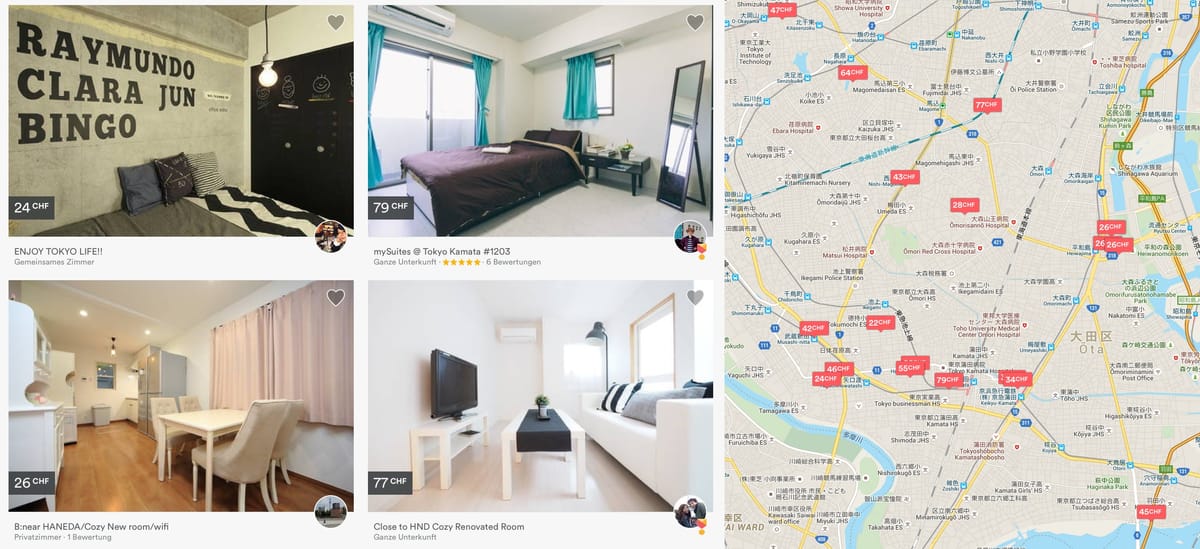 Japan ist Airbnb-Land