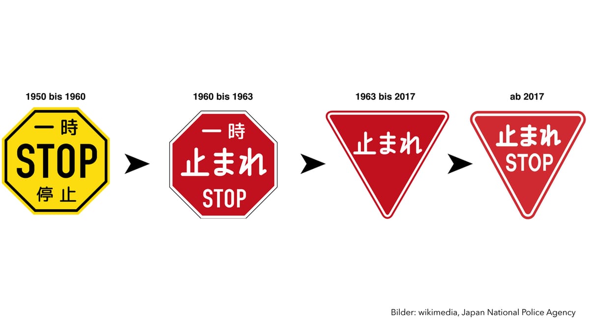 Japans STOP-Schild-Odyssee