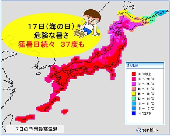 Japans glühende Sommerhitze