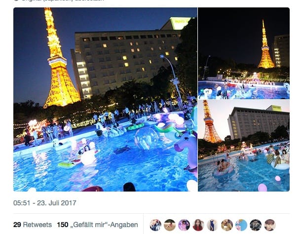 Der neueste Trend: Night Pool