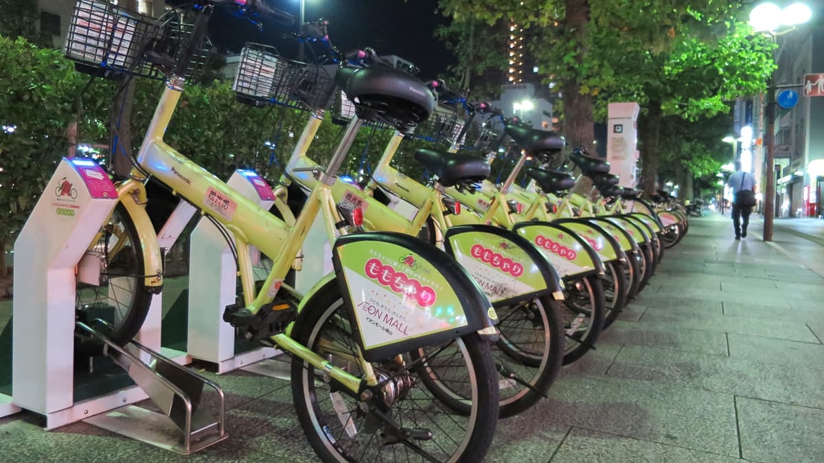 Bike-Sharing beim Minimarkt