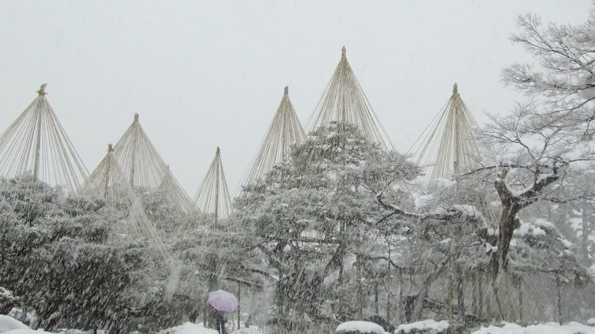 Die malerischen Seiten von Kanazawa im Winter