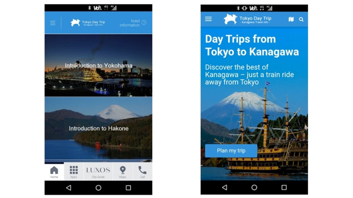 Das Smartphone stellt auch zahlreiche lokale Infos zur Verfügung.