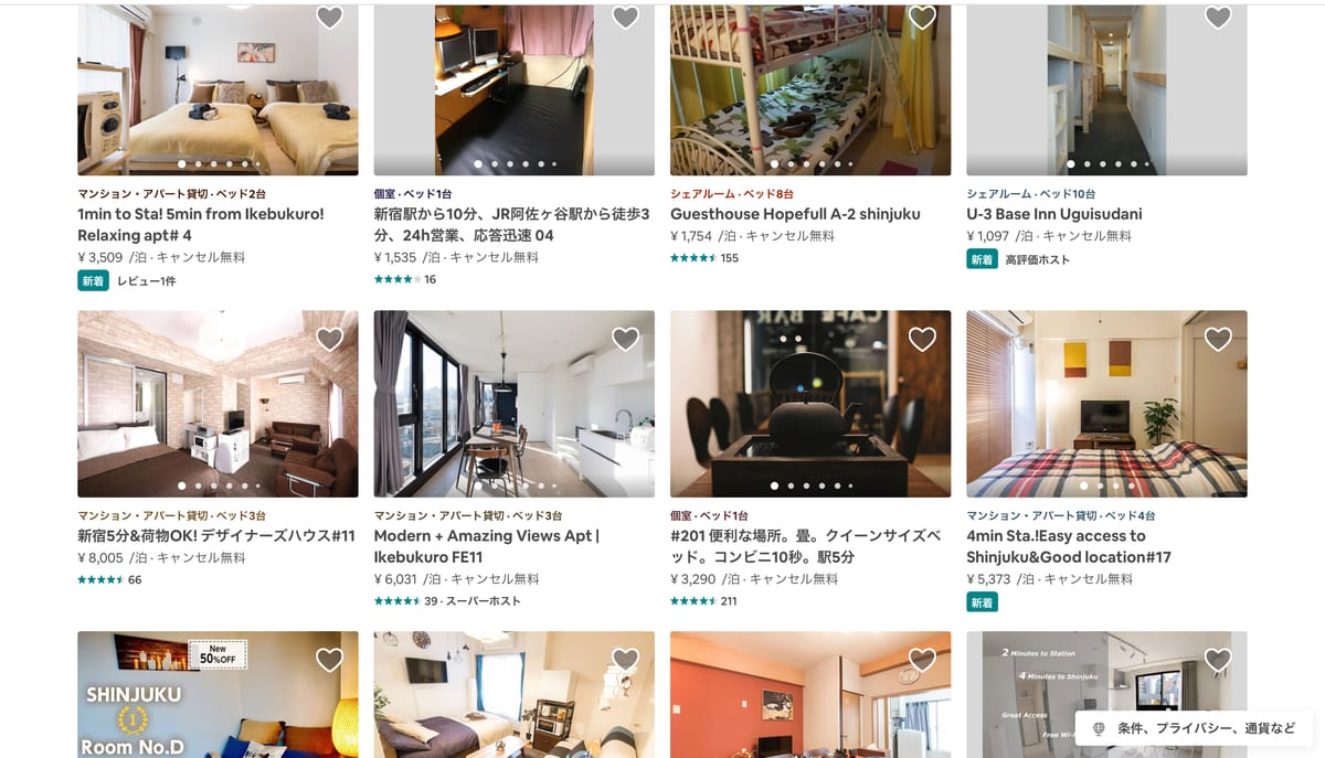 Airbnb streicht 80% der Unterkünfte in Japan