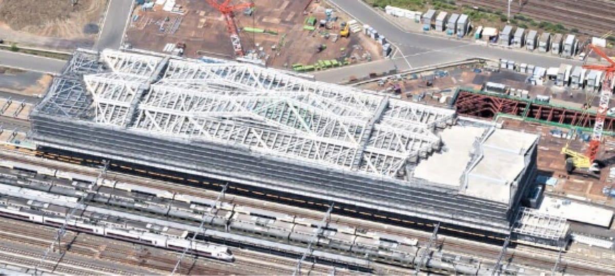 Die neue Station auf der Yamanote-Ringlinie