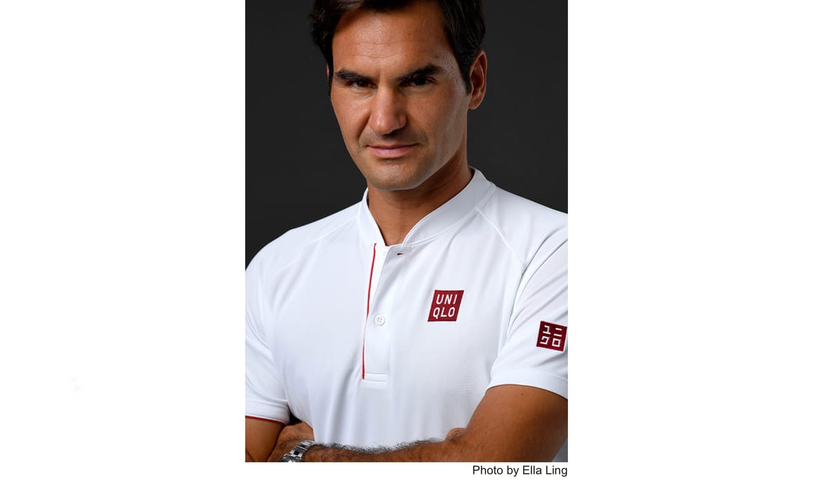 Roger Federer trägt Uniqlo