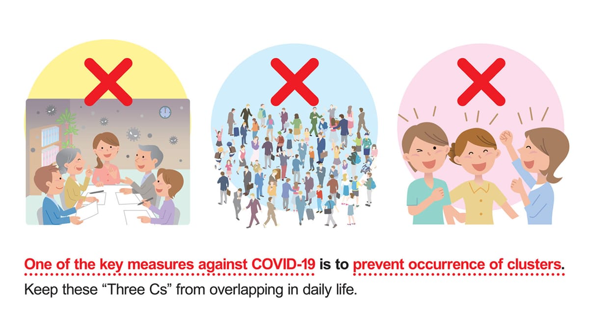 Covid-19: Die 3-C-Regel in Japan