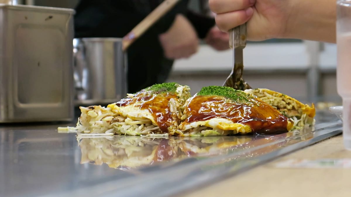 Okonomiyaki in Hiroshima