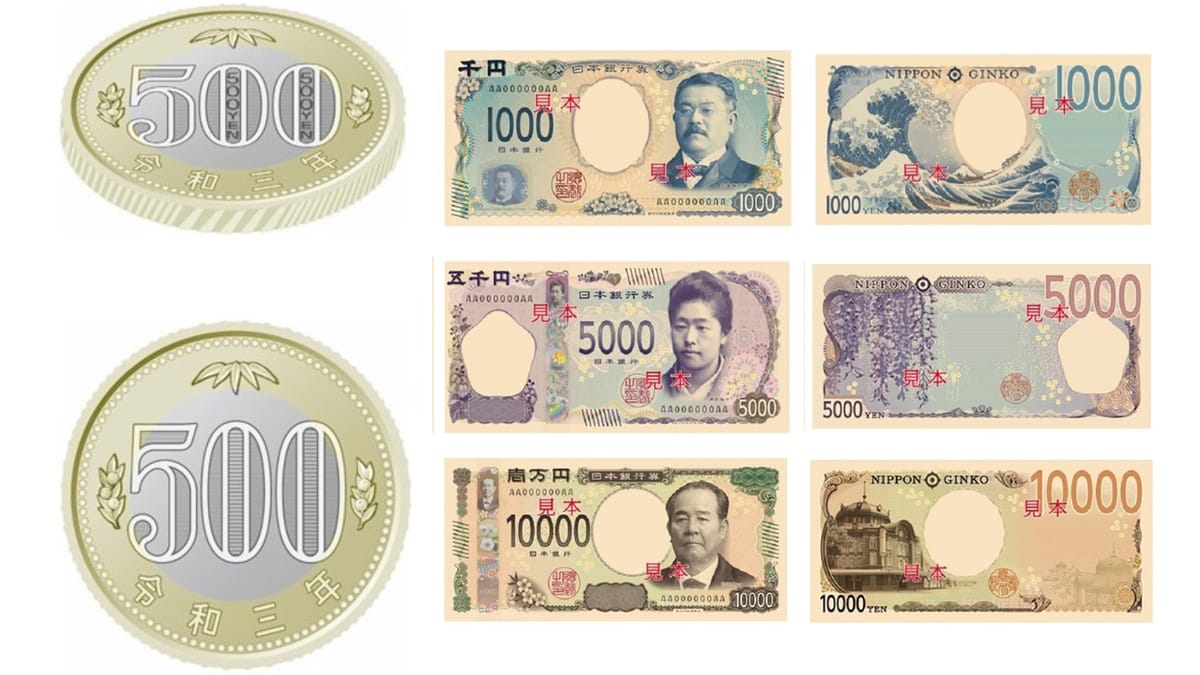 Neues Bargeld für Japan