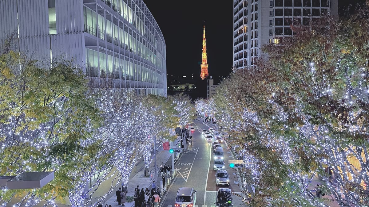 Weihnachtlicher Lichtzauber in Tokio