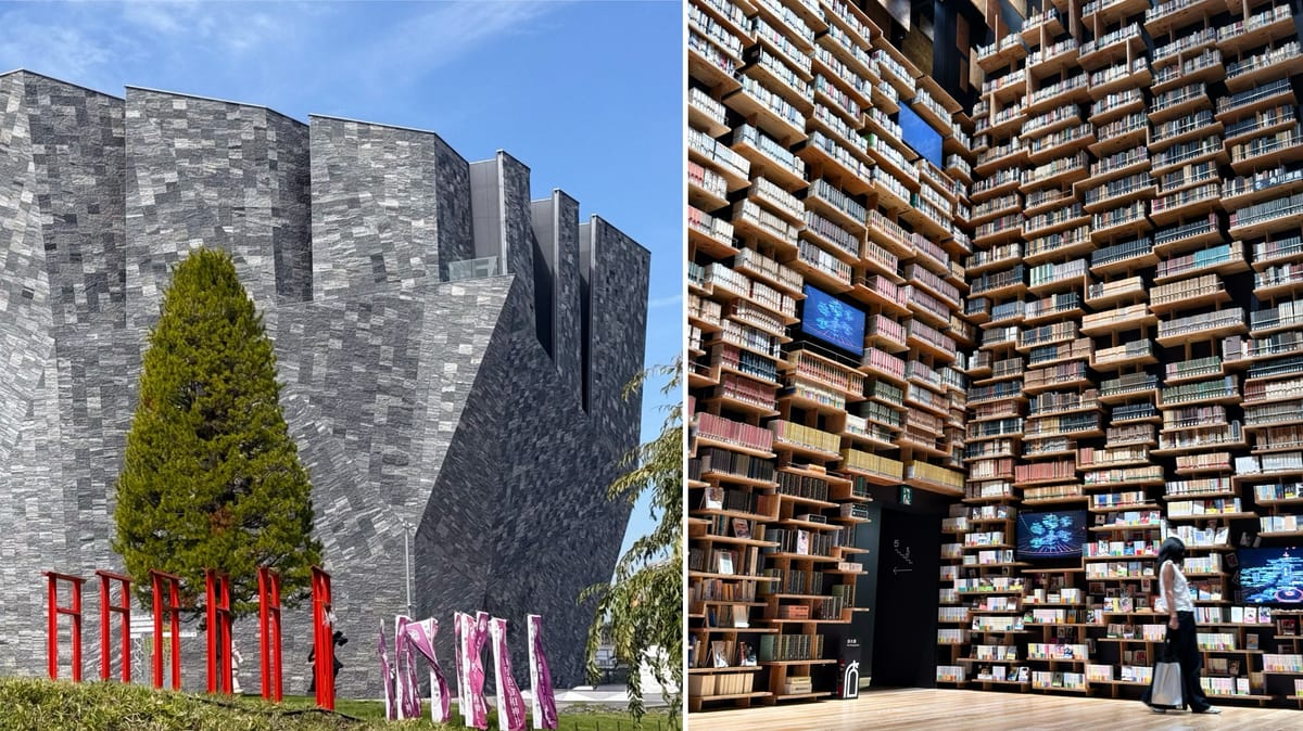 Die Bücherkathedrale bei Tokio