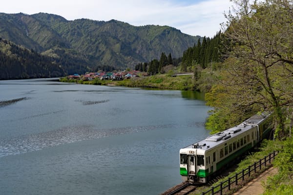 Zeit für einen Ausflug: Die Tadami-Line in der Region Aizu.