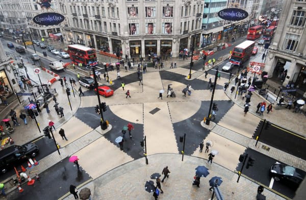 Ein bisschen Shibuya: Der neugestaltete Oxford Circus.