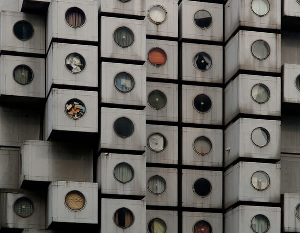 Der Nagakin Capsule Tower in Tokio.