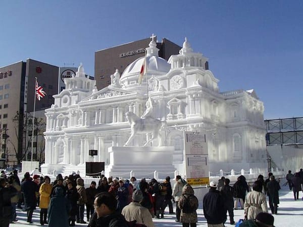 Schneefestival in Sapporo.