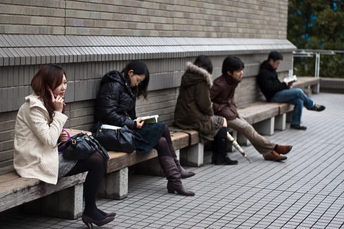 Ab nach Übersee: Studenten der Waseda University.