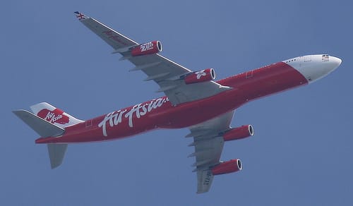 Billig durch die Lüfte: Eine AirAsia-Maschine aus Malaysia.