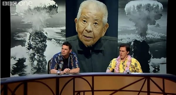 Lustig oder empörend? Die BBC-Show QI thematisiert Tsutomu Yamaguchi.