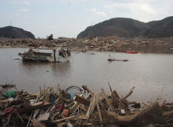 Nichts ist geblieben: Rikuzentakata nach dem Tsunami.