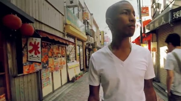 Quelle der Inspiration: Pharrell Williams in Tokio.