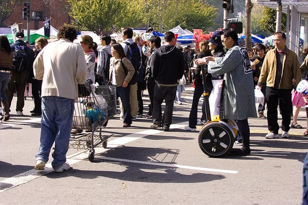 Noch eine Seltenheit: Der Segway in Japan.