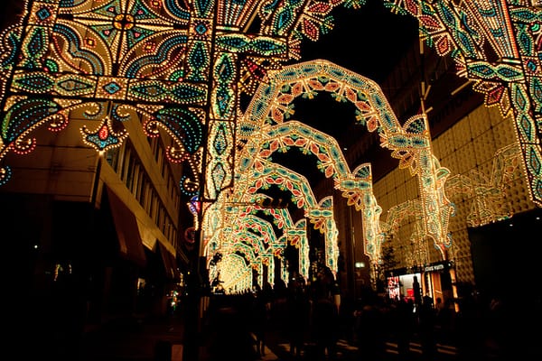 Etwas sparsamer: Eindrücke vom Kobe Luminarie 2011.