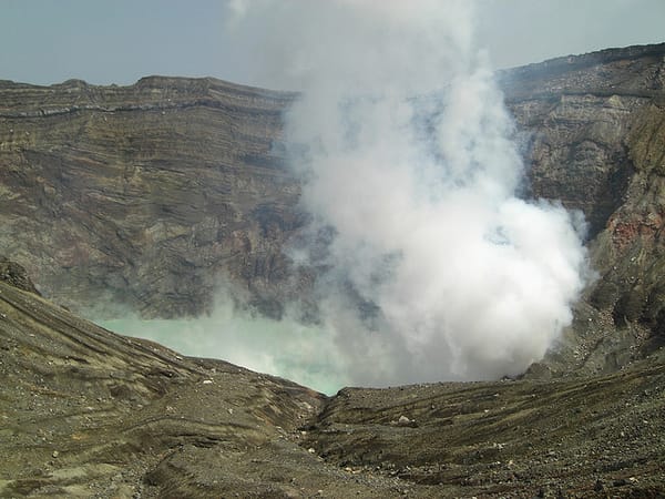 Hier steckt viel Energie: Der Mount Aso auf Kyushu.