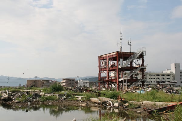 Minamisanriku nach dem Tsunami vom 11. März 2011.