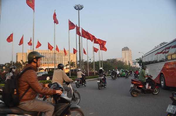 In den Strassen der vietnamesischen Stadt Hue.