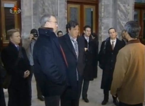 Schmidt und Richardson zu Besuch in Nordkorea.