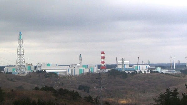 Die Wiederaufbereitungsanlage in Rokkasho, Präfektur Aomori.