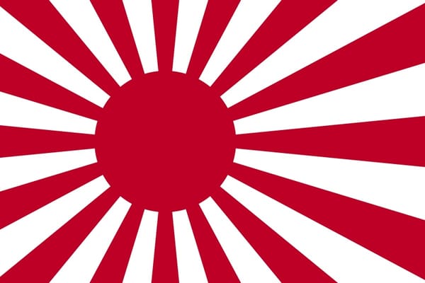 Japans kontroverse Militärflagge.