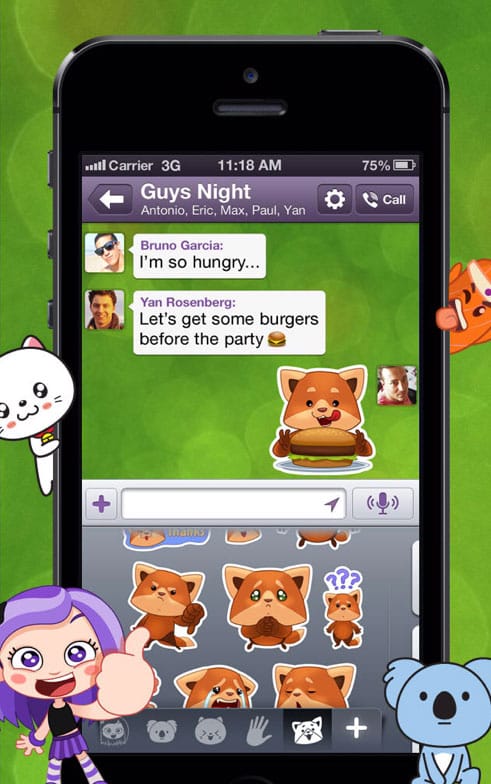 Die Messaging-App Viber.