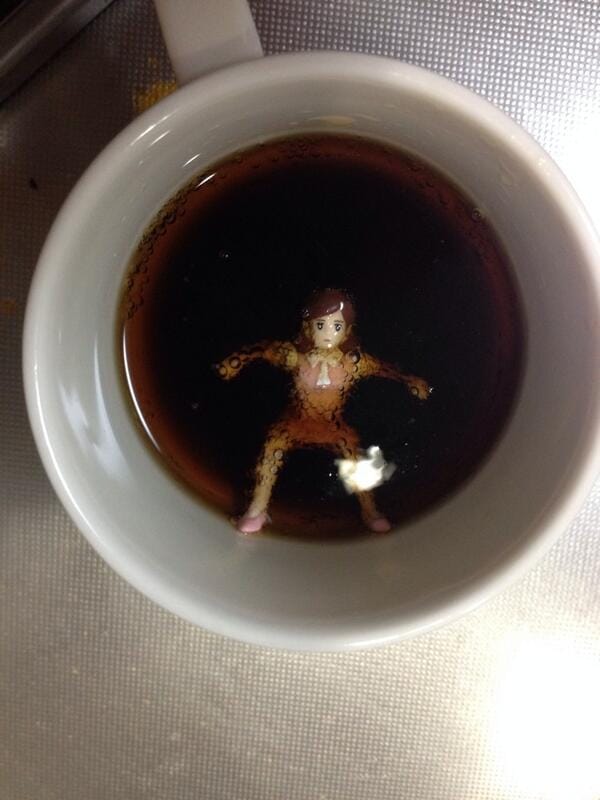 Die Dame für die Tasse