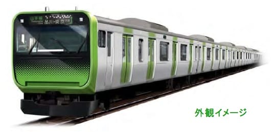 Designstudie des neuen Yamanote-Zugs.