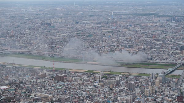 Gut vorbereitet auf die Katastrophe: Ein Brand in Tokio.