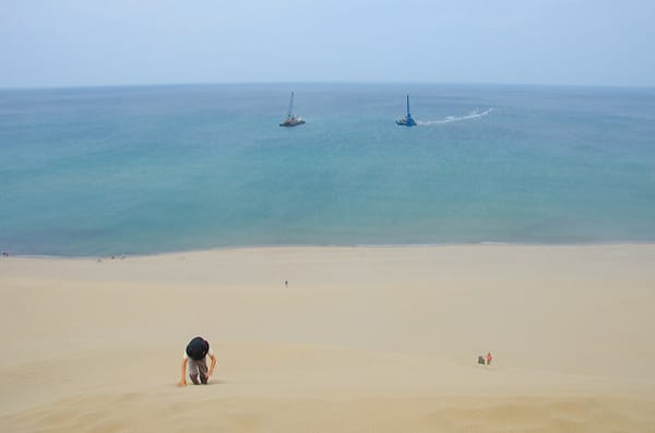 Die Sanddüne von Tottori.