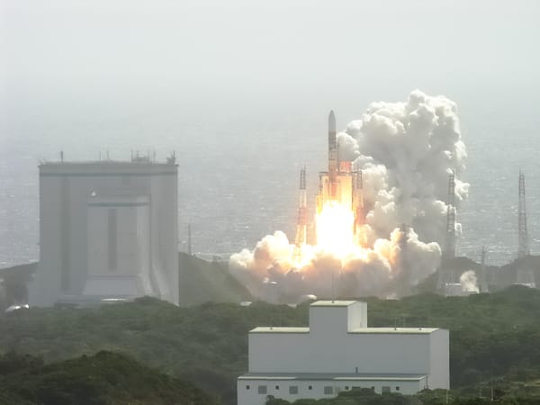 Start einer H2A-Trägerrakete im Tanegashima Space Center.