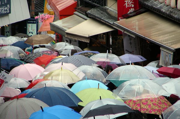 Ein Regentag in Kyoto.