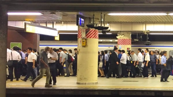 Der tägliche Morgenstress in Tokio.