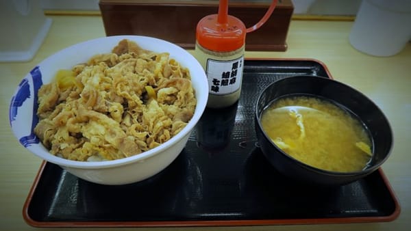 Gyudon in Japan.