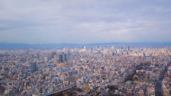 Die Handelsmetropole Osaka.